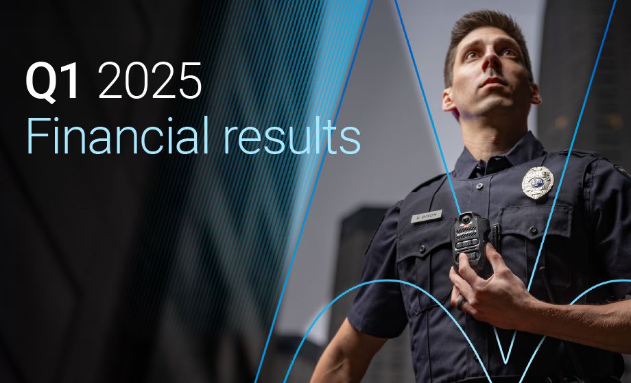 Officer using new SVX from Motorola Solutions