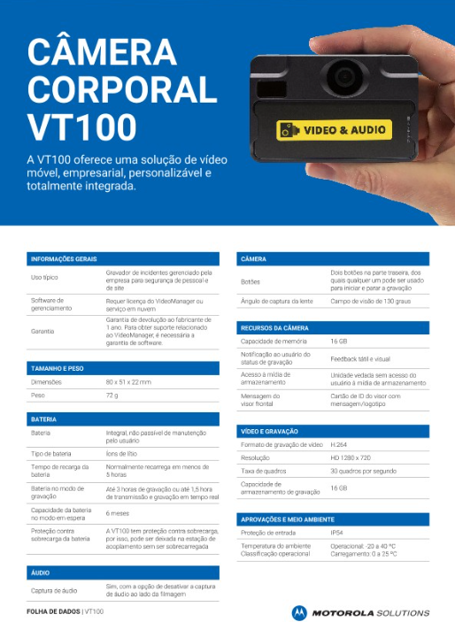Especificações do VT100