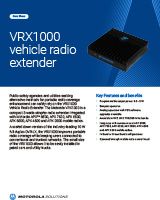 VRX1000 Vehicle Radio Extender Data Sheet