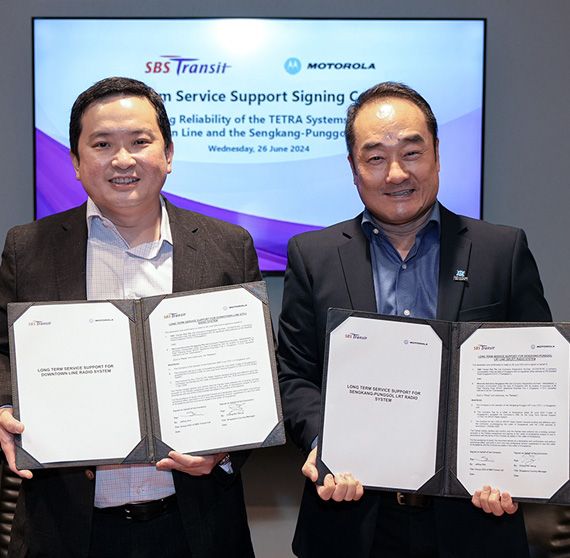 Singapore’s SBS Transit strengthens rail communications with Motorola Solutions