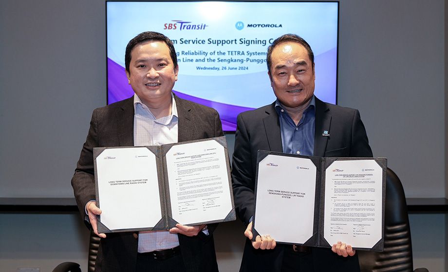 Singapore’s SBS Transit strengthens rail communications with Motorola Solutions