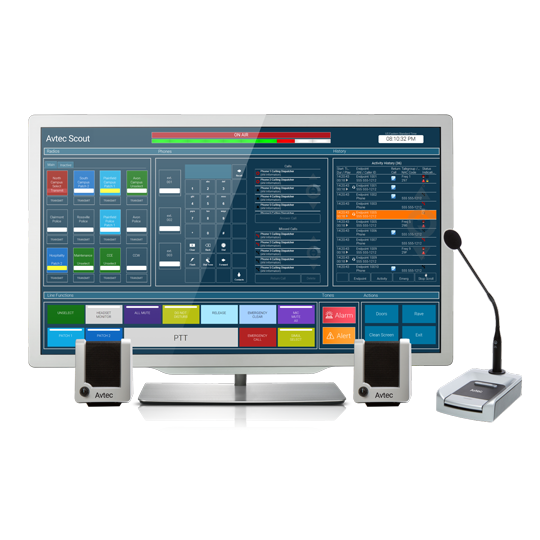  Avtec Scout screen with mic and speakers