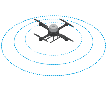 Graphic of a drone