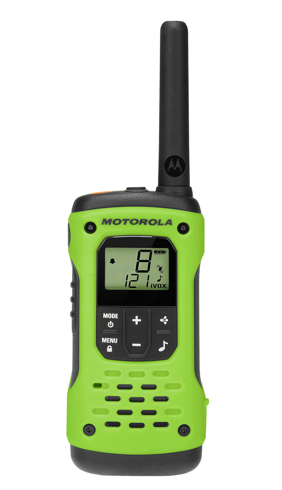 Motorola Solutions, Portable FRS, T380, Talkabout, Two-Way Radios,  Rechargeable, W/ Charging Dock, 22 Channel, 25 Mile, Yellow, 2 Pack